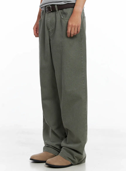 Men's Lost Baggy Jeans IG529 (Dark Green)