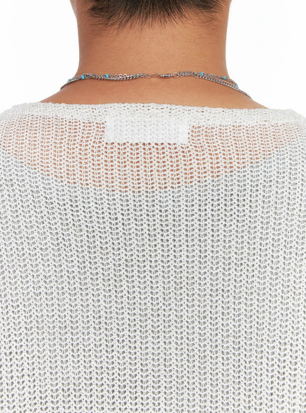 Men's Floral Double Layer Necklace IS510