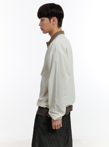 Men's Two-Tone Anorak Jacket IA507