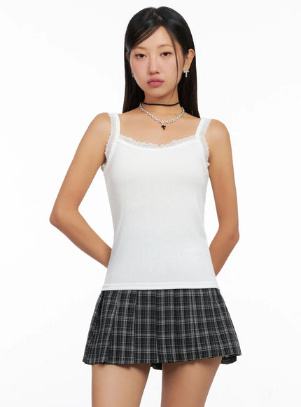 Lace Trim Cami Top IG527