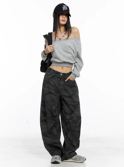 Casual Off-Shoulder Pullover CS511