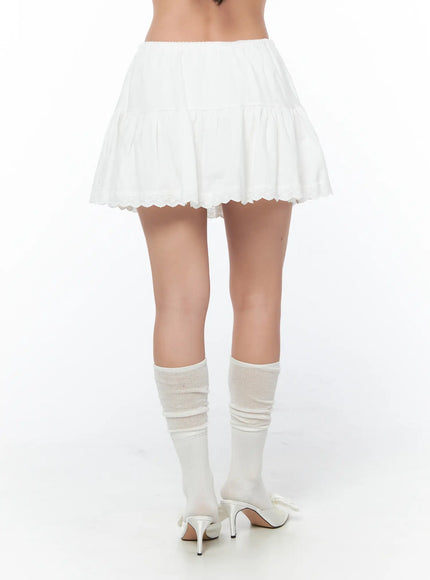 frill-trim-mini-skirt-cy512