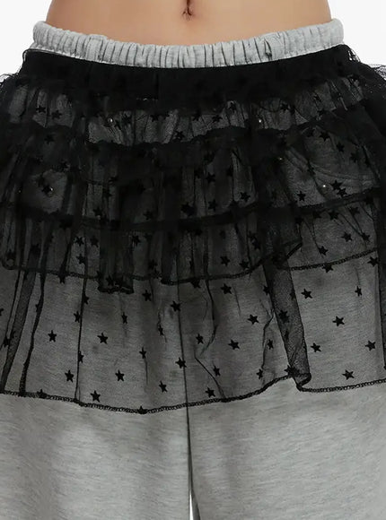 layered-star-mesh-skirt-id525