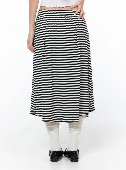 striped-flare-long-skirt-cy512