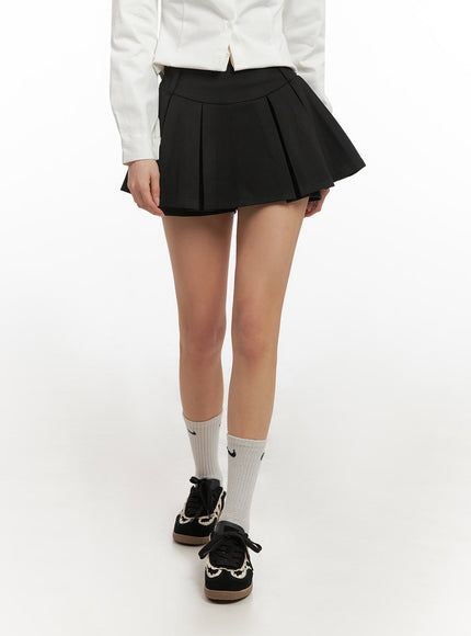 Pleated Mini Skirt IJ503