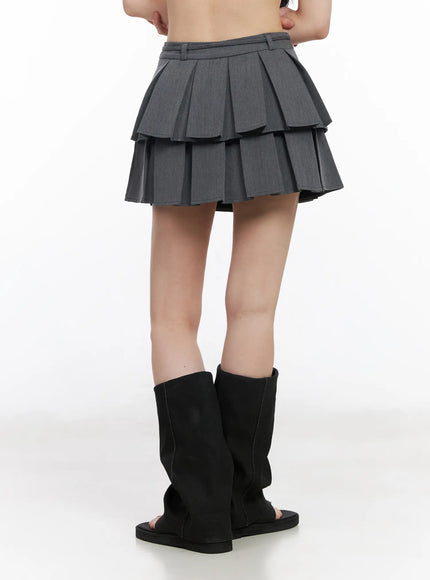 tiered-pleated-mini-skirt-cm518
