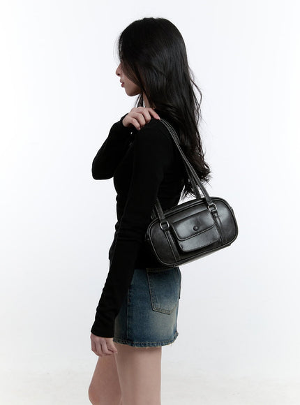 Pocketed Mini Shoulder Bag CJ521