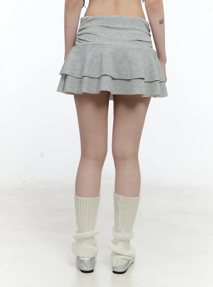 double-layer-ruffle-mini-skirt-cn517