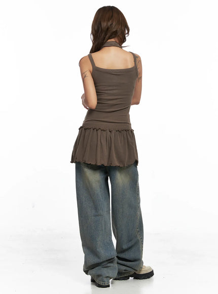 ruffled-tank-top-and-scarf-set-co513