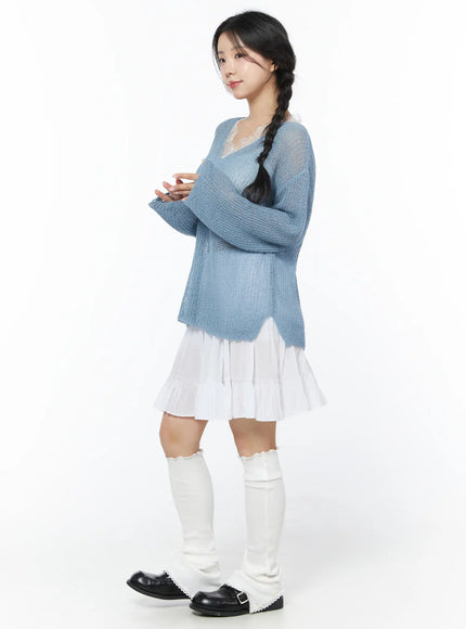sheer-v-neck-knit-top-cy522