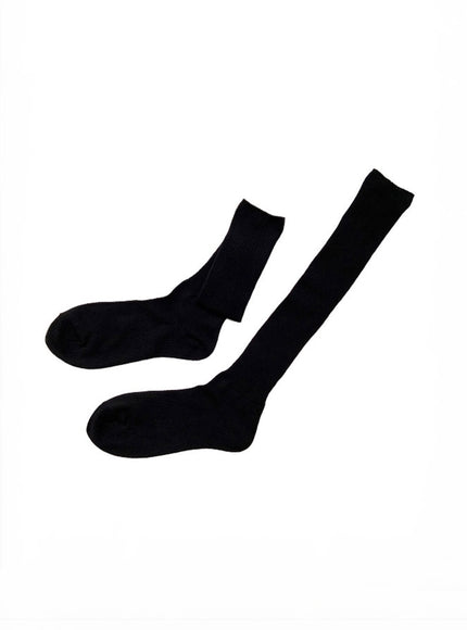 candy-knee-socks-ia521 / Black