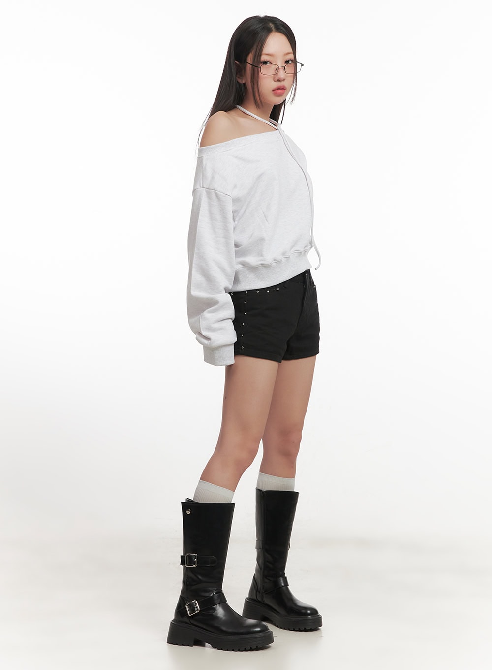 string-one-shoulder-crop-sweatshirt-cf526