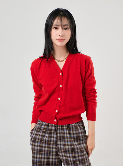 buttoned-v-neck-cardigan-of406