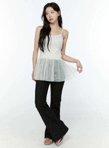 dohee-non-fade-contrast-stitch-bootcut-pants-iy511