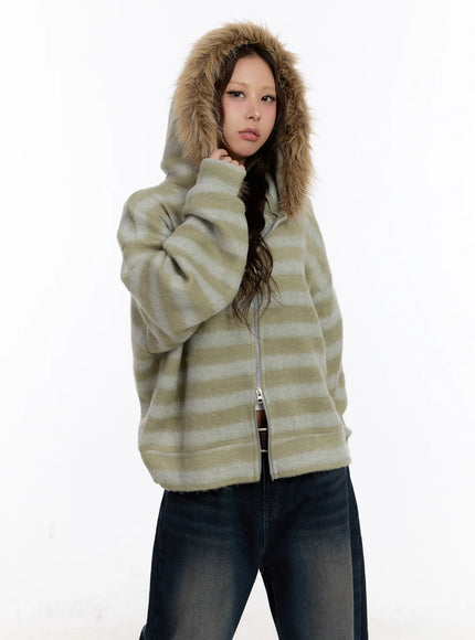 striped-faux-fur-zip-up-hoodie-cn527
