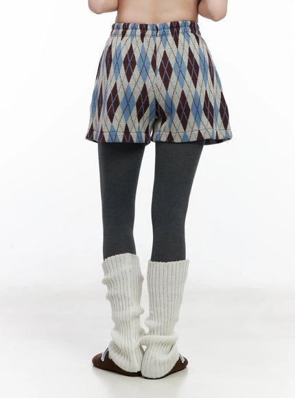 argyle-pattern-knit-shorts-cj520