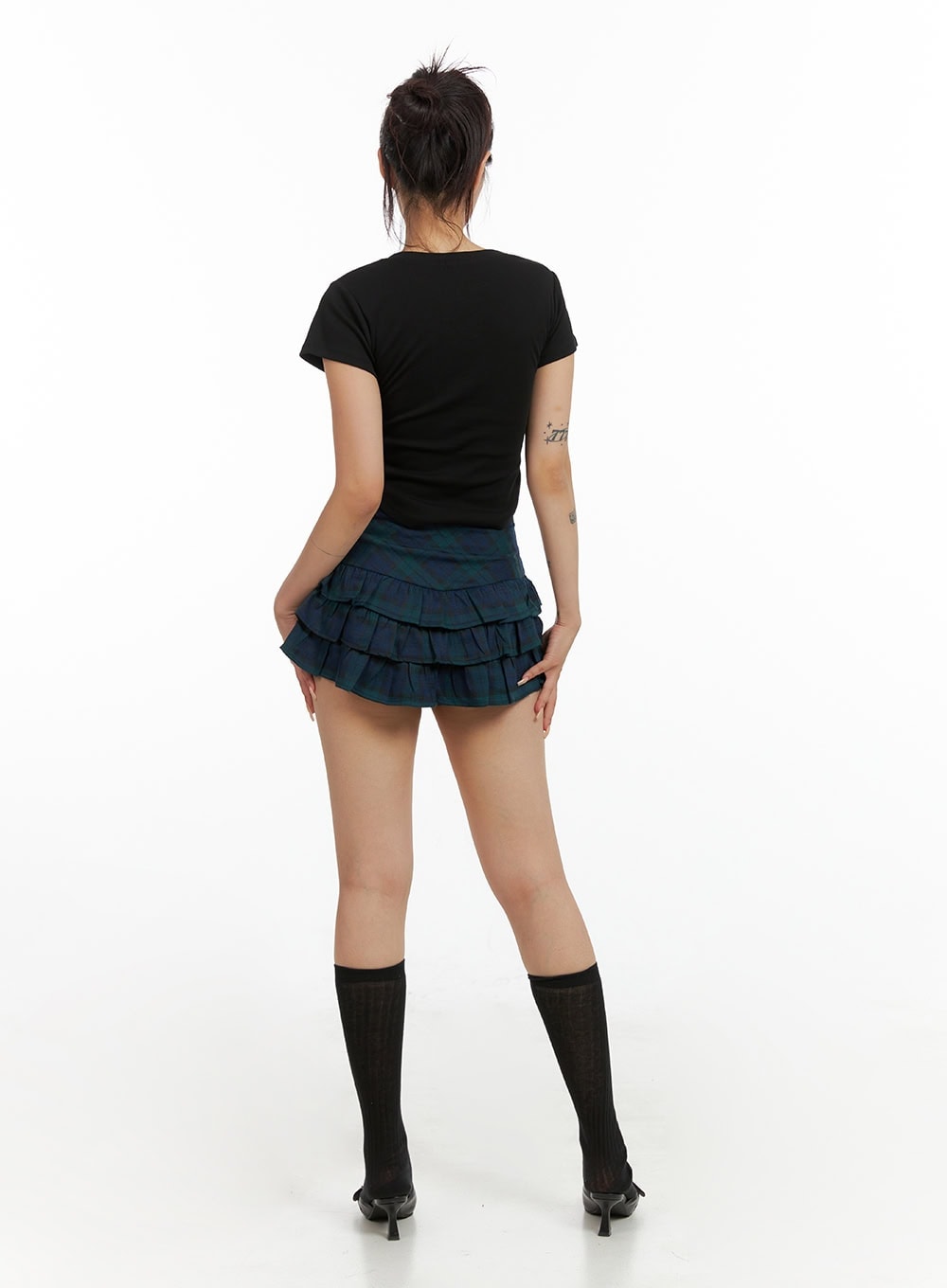 layered-frill-mini-skirt-cl415