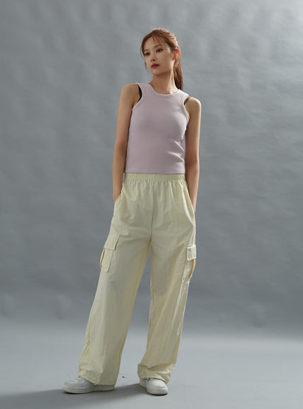 Loose Fit String Cargo Pants CG01