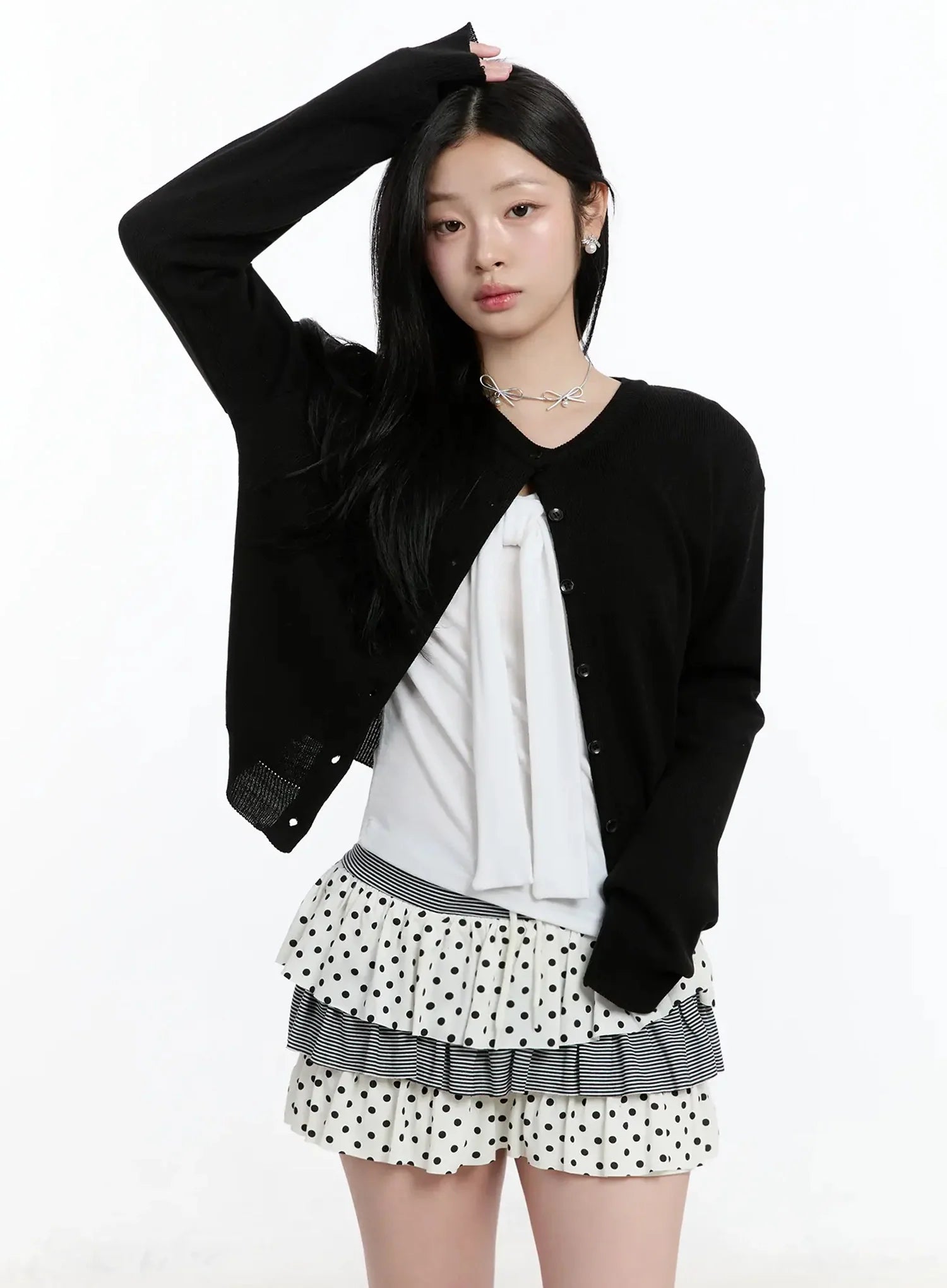 Round Neck Knit Cardigan IM519