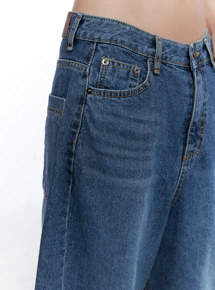 Shuhua Washed Wide-Leg Denim Jeans CL510