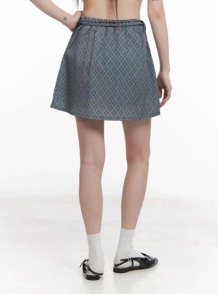 plaid-strapped-mini-skirt-cu518