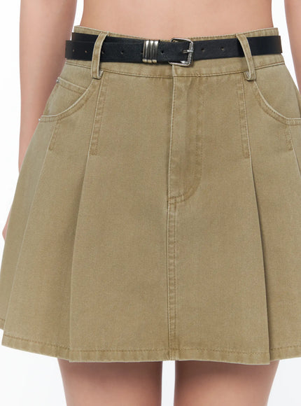 belted-pleated-mini-skirt-ca514