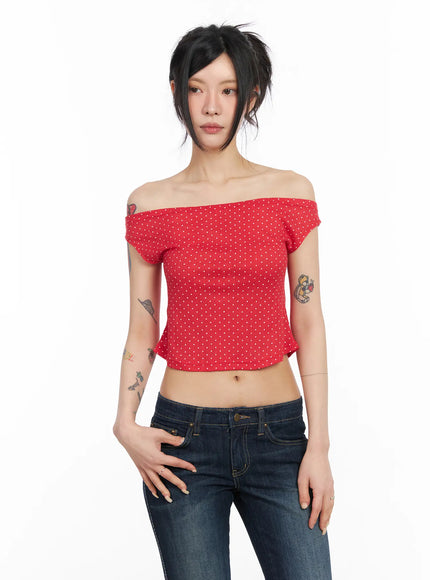 draped-polka-dot-top-cm517