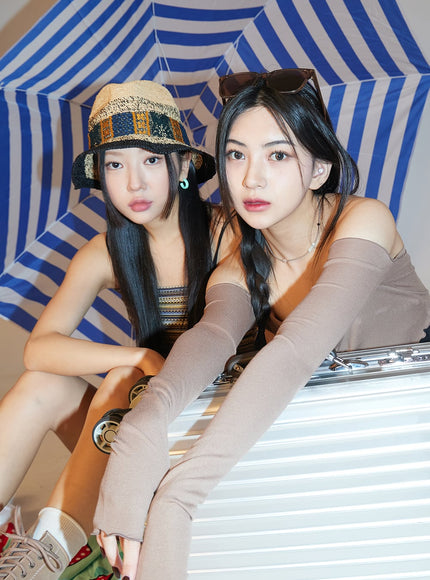 Off-Shoulder Wavy Top BF323