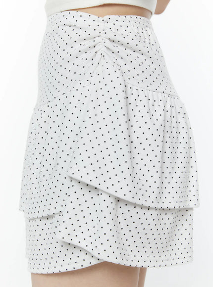 polka-dot-ruffle-mini-skirt-iy507