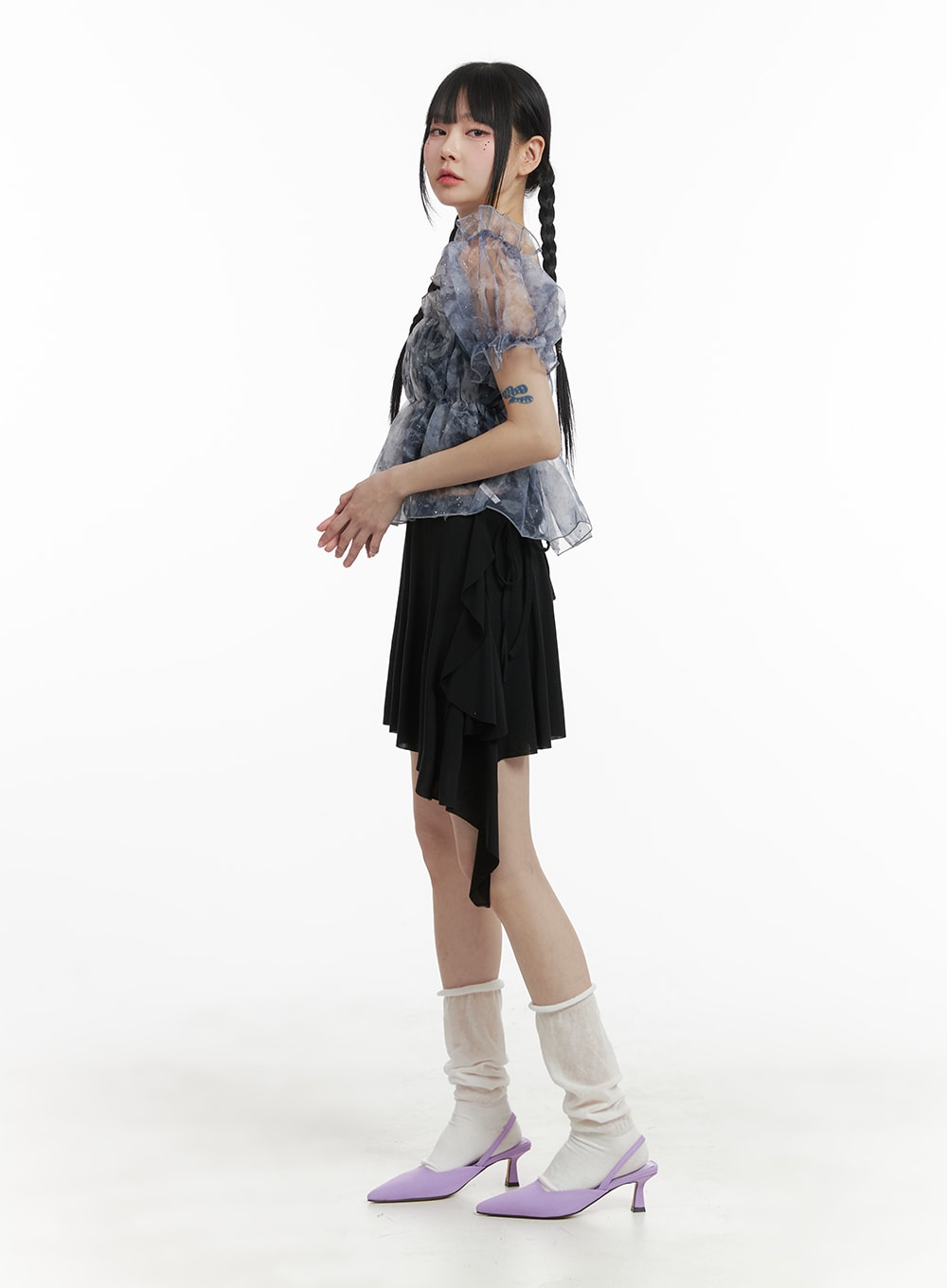 unbalanced-bowknot-detail-cotton-mini-skirt-om426