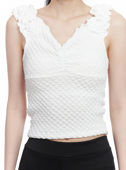 shirred-sweetheart-sleeveless-top-cl501