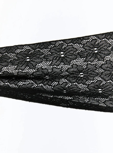 Laced Knit Thin Scarf IM513