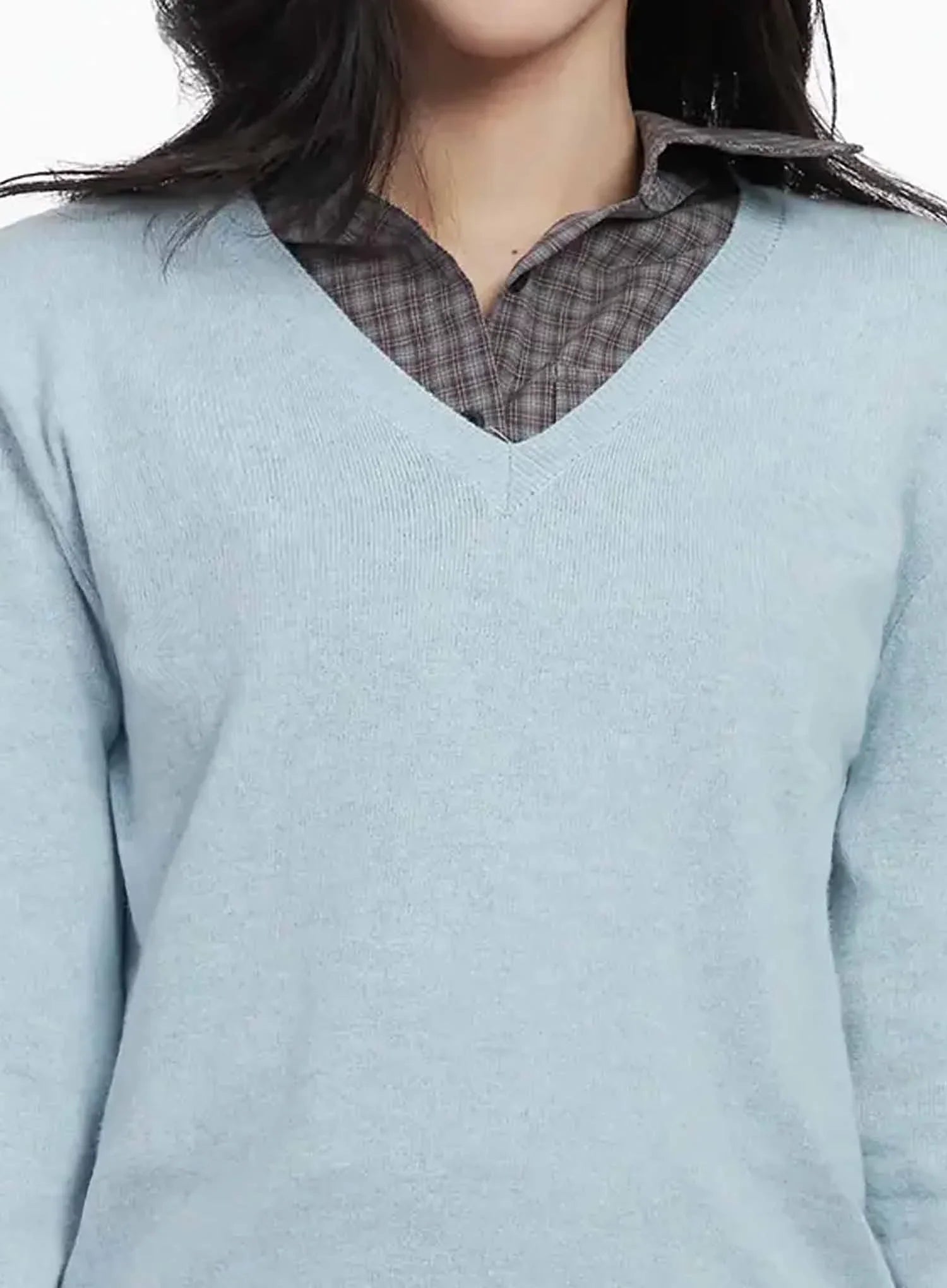 Simple Cashmere V-Neck Knit IJ528