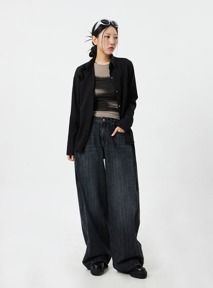 Mid-Rise Baggy Jeans CM324