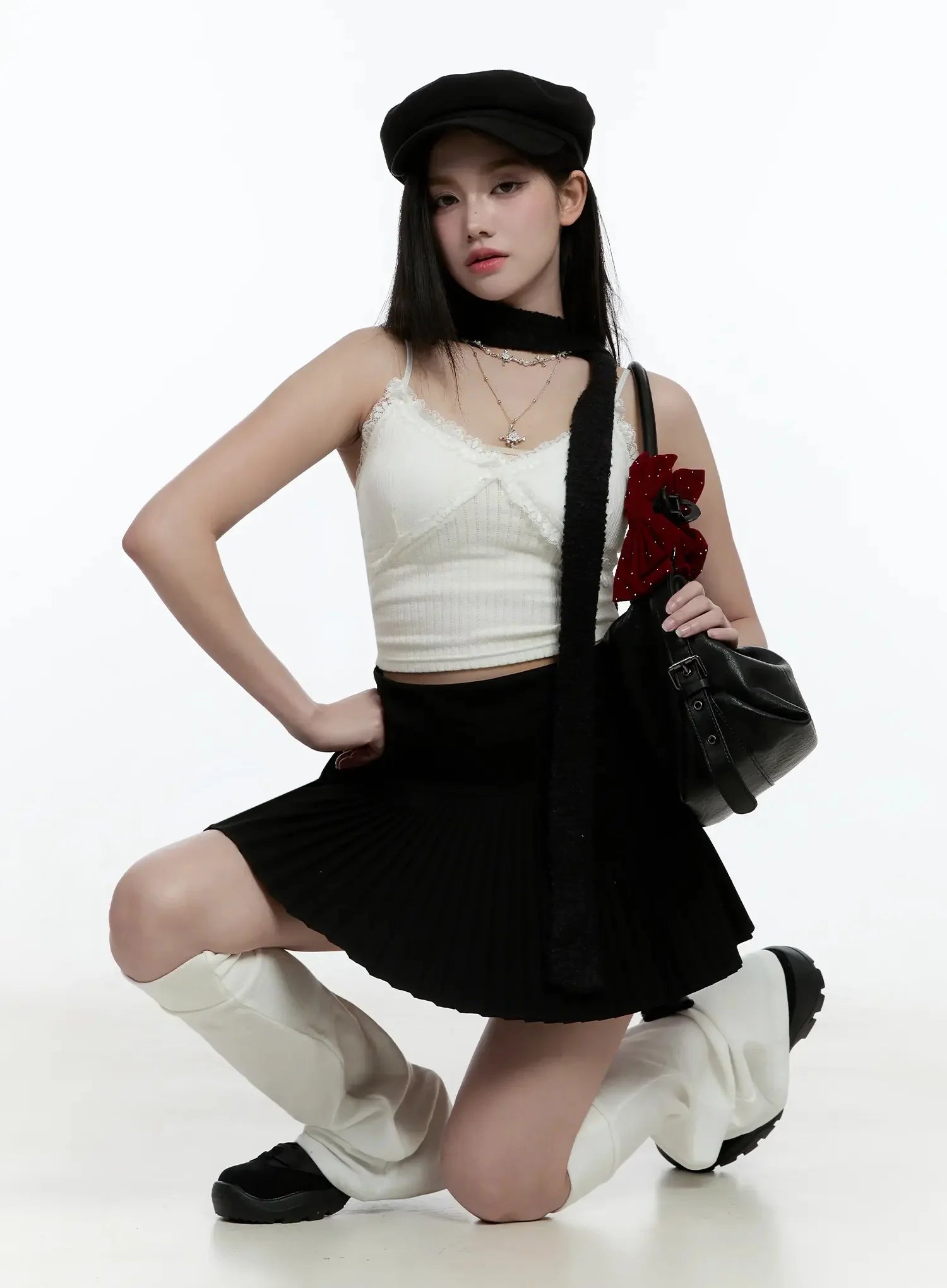 double-chain-cross-necklace-io527