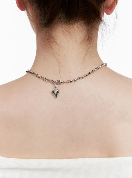 Bold Heart Necklace CL524