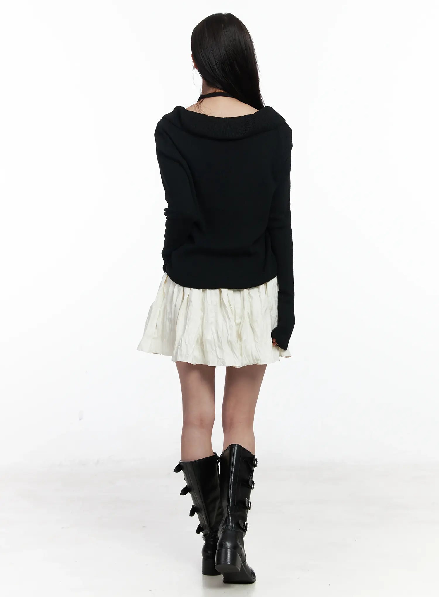 frilled-v-neck-cardigan-ij529