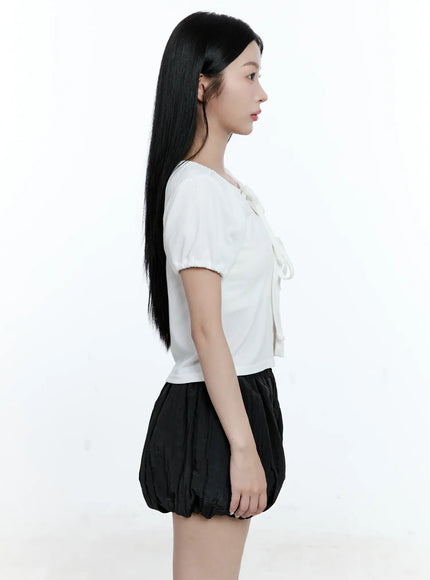 ribbon-puff-sleeve-cardigan-cg511