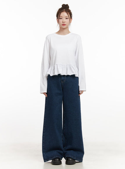 elegant-frill-long-sleeve-top-ij530