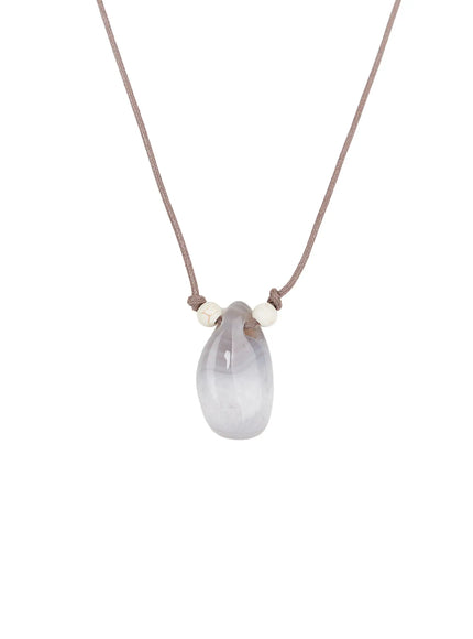 Long Faux Gem Necklace CO513