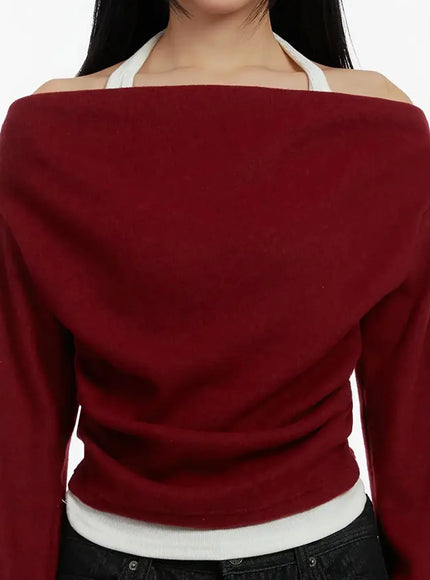 halter-layered-off-shoulder-top-id525