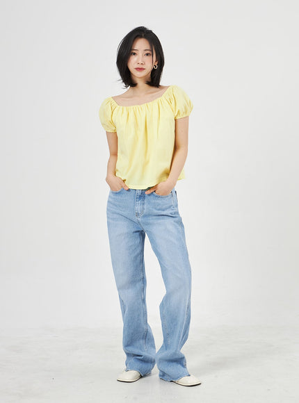 Jeans in heller Waschung OA310