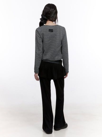 buttoned-stripe-polka-dot-cardigan-cf512