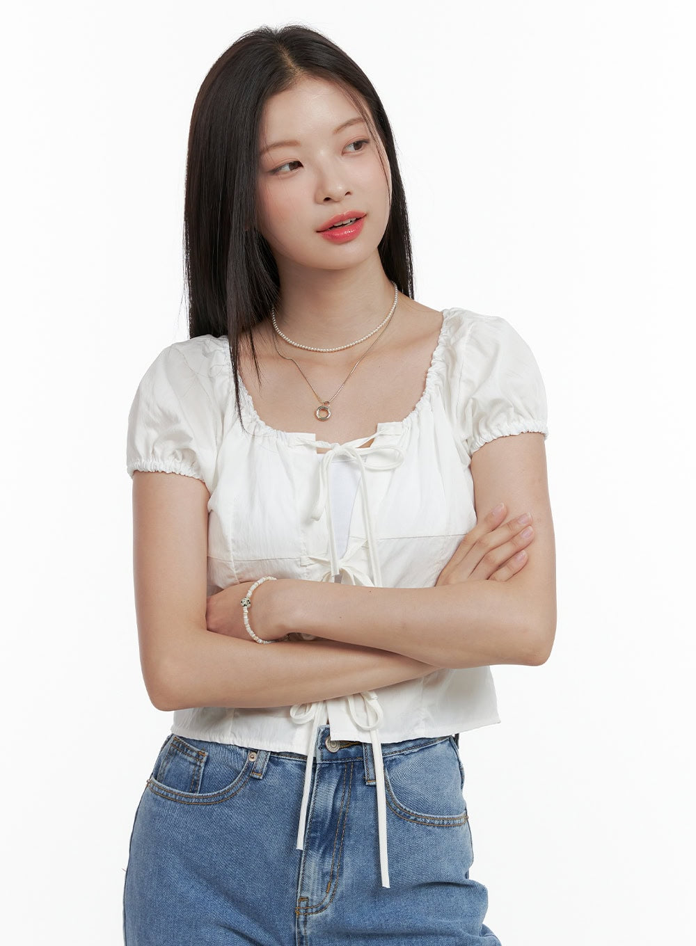 ribbon-strap-crop-blouse-ol411