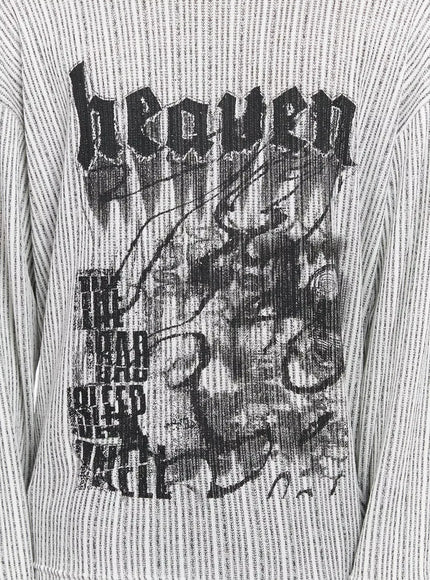 Men's Striped Graphic Knit Long Sleeve IO516