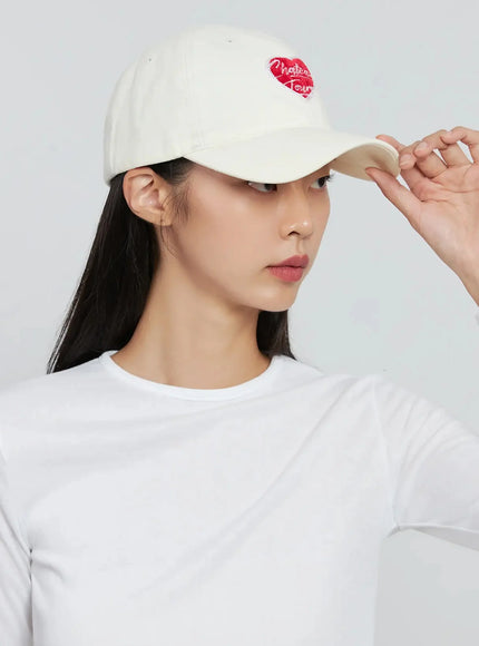 Chich Heart Embroidered Cap IN507
