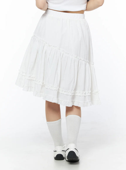 asymmetric-frill-trim-midi-skirt-cd805