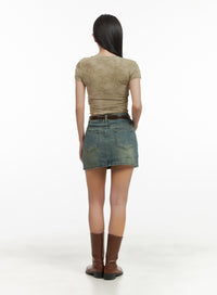 vintage-washed-denim-mini-skirt-with-belt-cy420