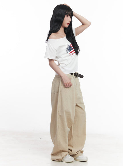 flag-graphic-off-shoulder-crop-tee-cy527