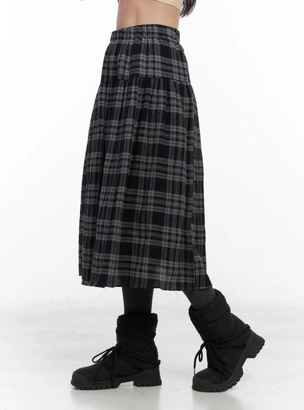 plaid-flare-maxi-skirt-cn514